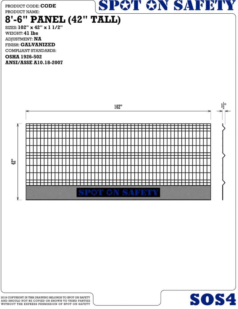 AlphaEdge Modular No-Climb Fence Panel Detail