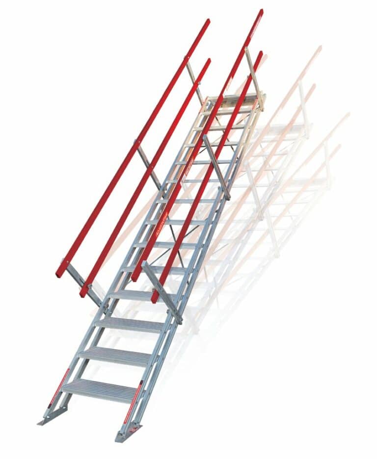 AdjustaStairs - Portable, Durable, Heavy Duty Stairs for Construction Sites, Excavation Sites, Airport Stairs, Concert Stage Stairs, Event Stairs And More.